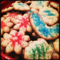 Snowflakes (aka Cookie Press Cookies)