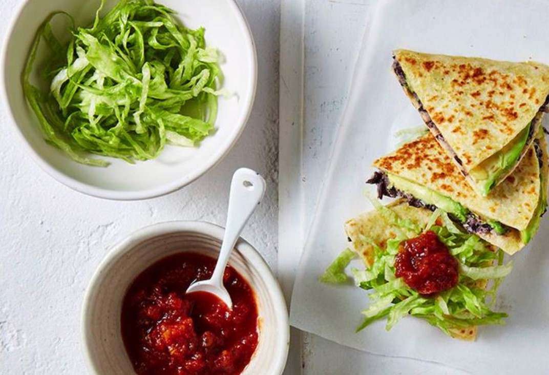 Black bean quesadilla