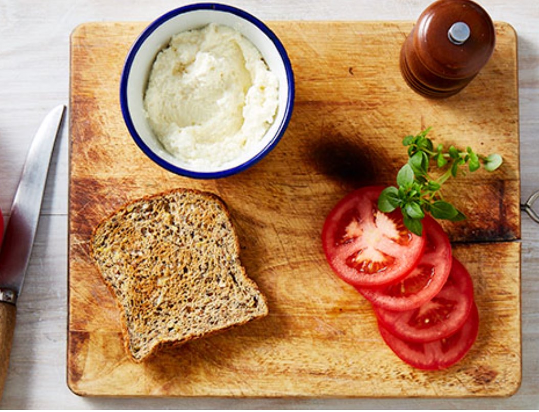 Herbed ricotta toast
