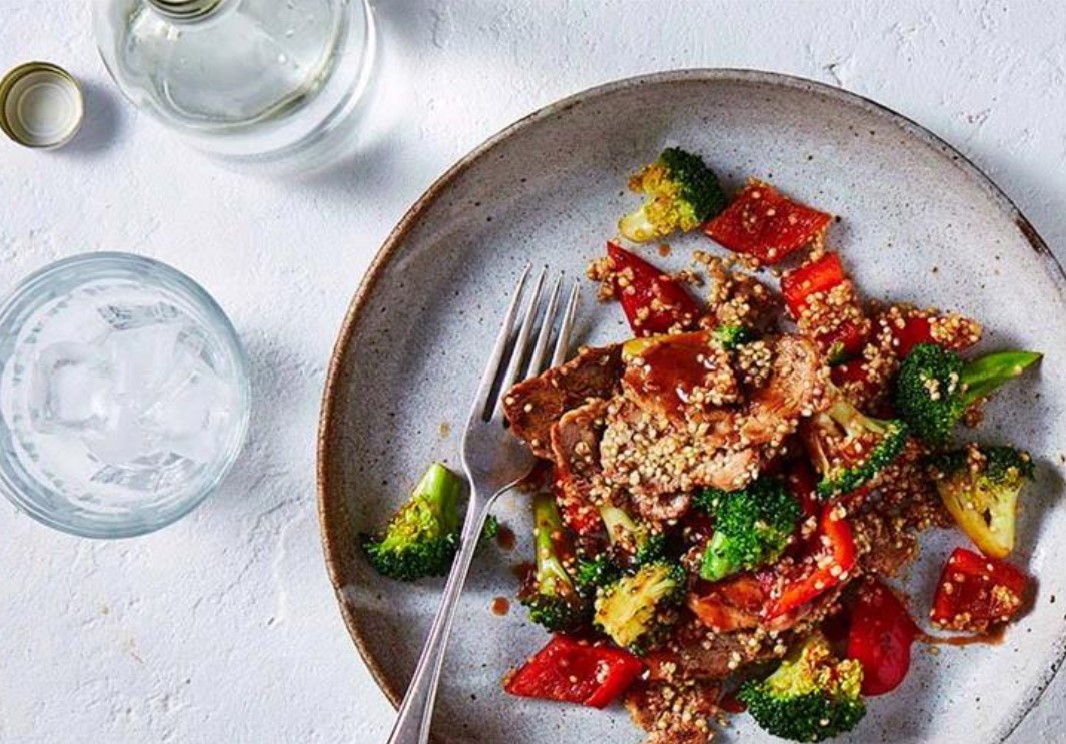 Hoisin pork & vegetable stir-fry