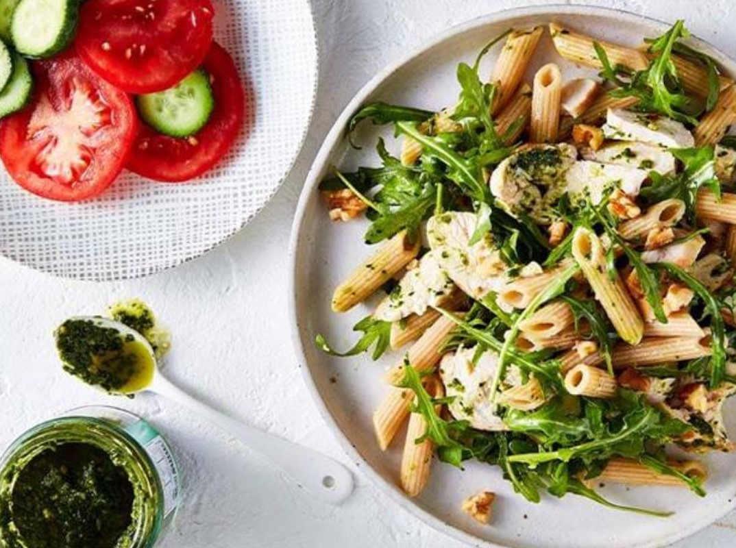 Pesto chicken pasta