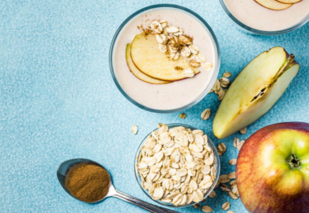 Spiced apple & walnut overnight oats