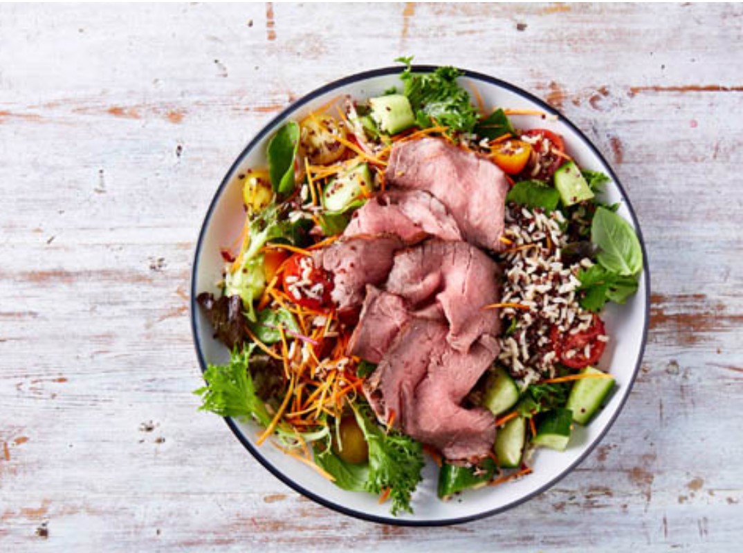 Sesame beef salad